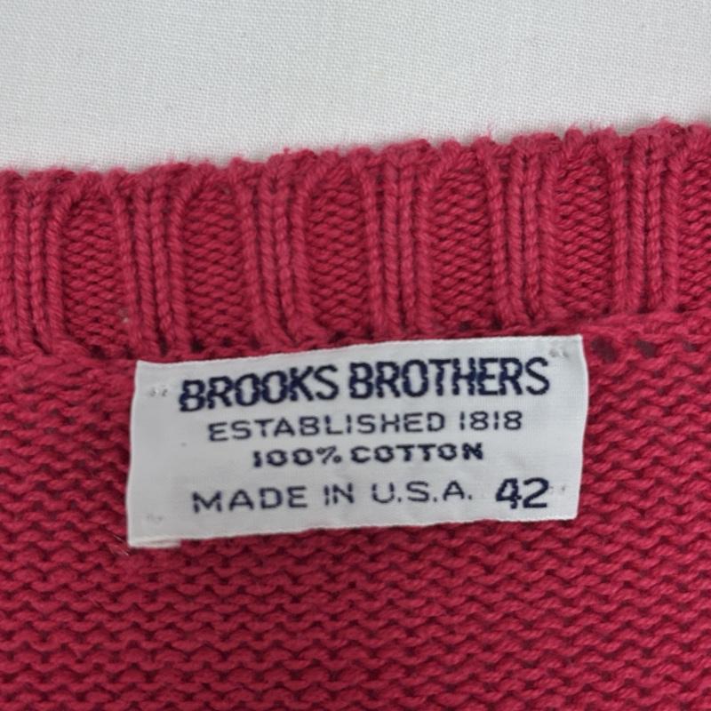 ブルックス ブラザーズ BROOKS BROTHERS ニット、セーター 長袖 70-80年代 ビンテージ USA製 コットン ニット セーター ラグランスリーブ 70s 80s VINTAGE 42 メンズ USED 古着 中古 50167834