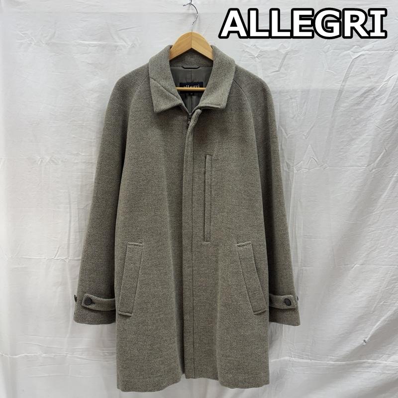 アレグリ ALLEGRI コート コート一般 ウール ジップアップ ステンカラー コート L メンズ USED 古着 中古 50167836
