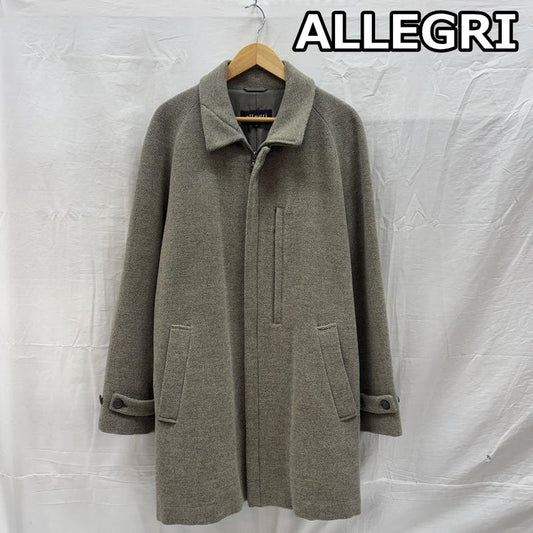 アレグリ ALLEGRI コート コート一般 ウール ジップアップ ステンカラー コート L メンズ USED 古着 中古 50167836