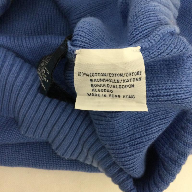 ラルフローレン RALPHLAUREN ニット、セーター 長袖 ラルフローレン ドライバーズニット　コットン XL ワンポイント 青 / ブルー / blue メンズ USED 古着 中古 50167838