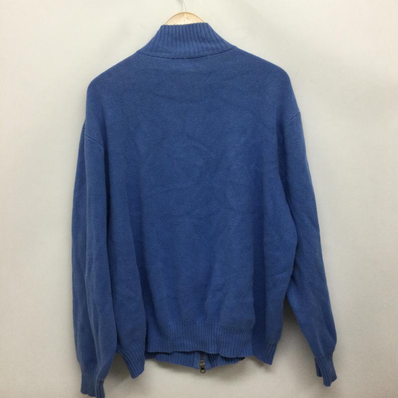 ラルフローレン RALPHLAUREN ニット、セーター 長袖 ラルフローレン ドライバーズニット　コットン XL ワンポイント 青 / ブルー / blue メンズ USED 古着 中古 50167838