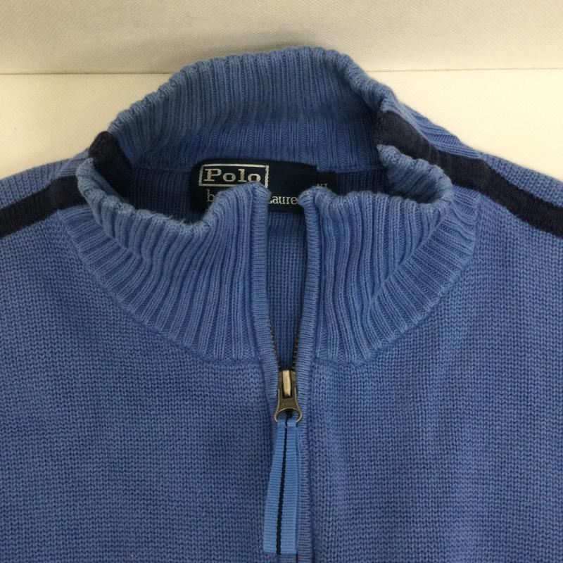 ラルフローレン RALPHLAUREN ニット、セーター 長袖 ラルフローレン ドライバーズニット　コットン XL ワンポイント 青 / ブルー / blue メンズ USED 古着 中古 50167838