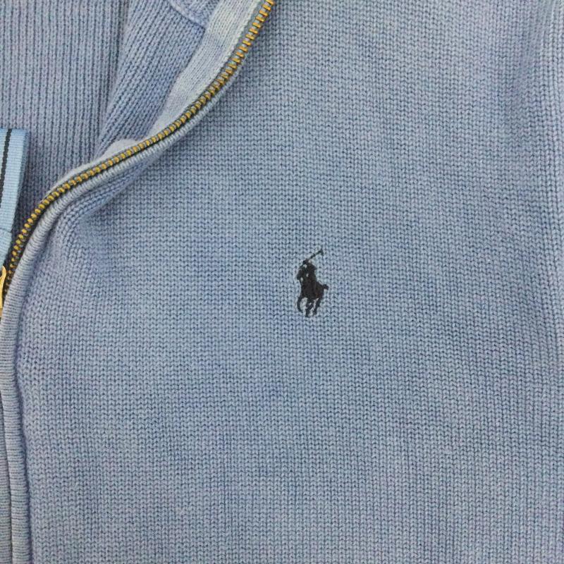 ラルフローレン RALPHLAUREN ニット、セーター 長袖 ラルフローレン ドライバーズニット　コットン XL ワンポイント 青 / ブルー / blue メンズ USED 古着 中古 50167838