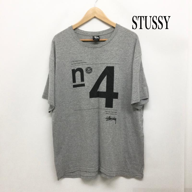 ステューシー STUSSY Tシャツ 半袖 stussy tシャツ シャネルロゴ メキシコ製 L プリント 灰 / グレー / gray メンズ USED 古着 中古 50167840