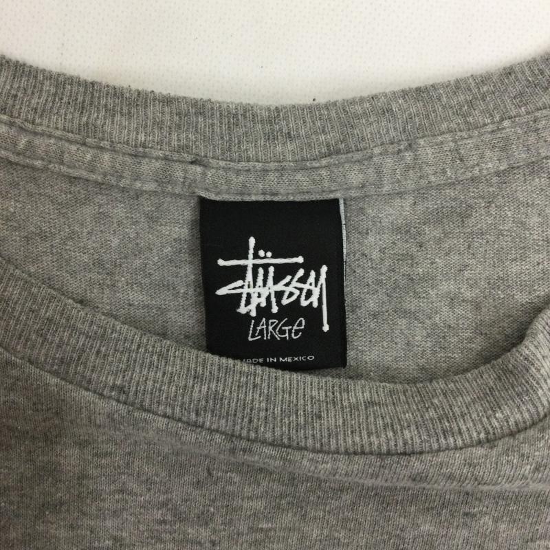 ステューシー STUSSY Tシャツ 半袖 stussy tシャツ シャネルロゴ メキシコ製 L プリント 灰 / グレー / gray メンズ USED 古着 中古 50167840