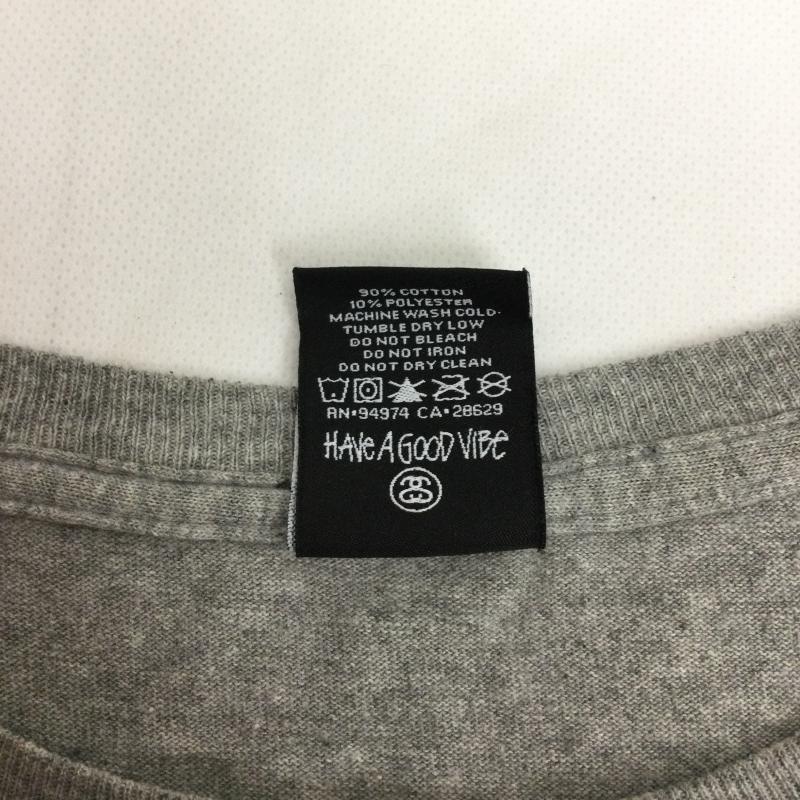 ステューシー STUSSY Tシャツ 半袖 stussy tシャツ シャネルロゴ メキシコ製 L プリント 灰 / グレー / gray メンズ USED 古着 中古 50167840