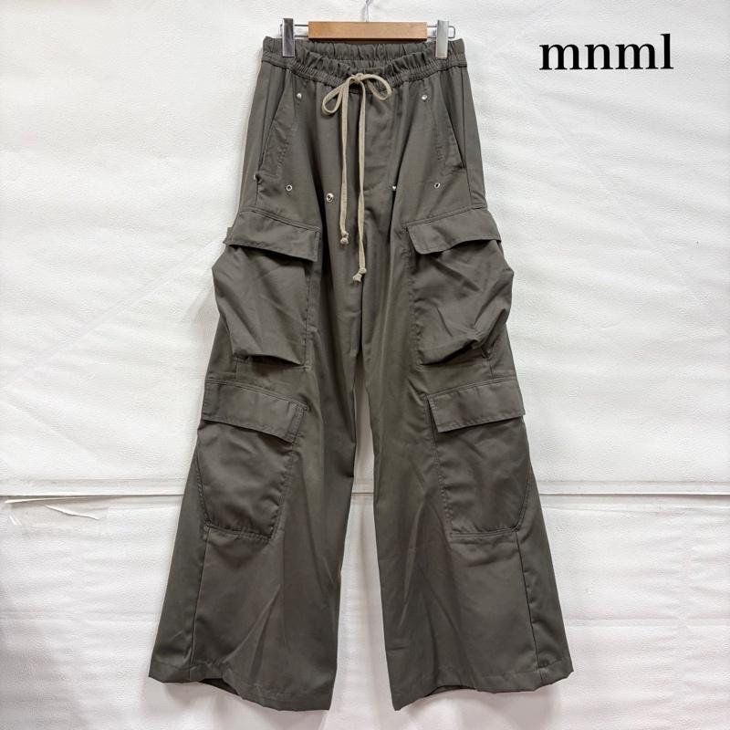 ミニマル mnml パンツ ワークパンツ、ペインターパンツ RAVE DOUBLE カーゴパンツ ワイド バギー XS 無地 灰 / グレー / gray X ベージュ / ベージュ / beige メンズ USED 古着 中古 50167842