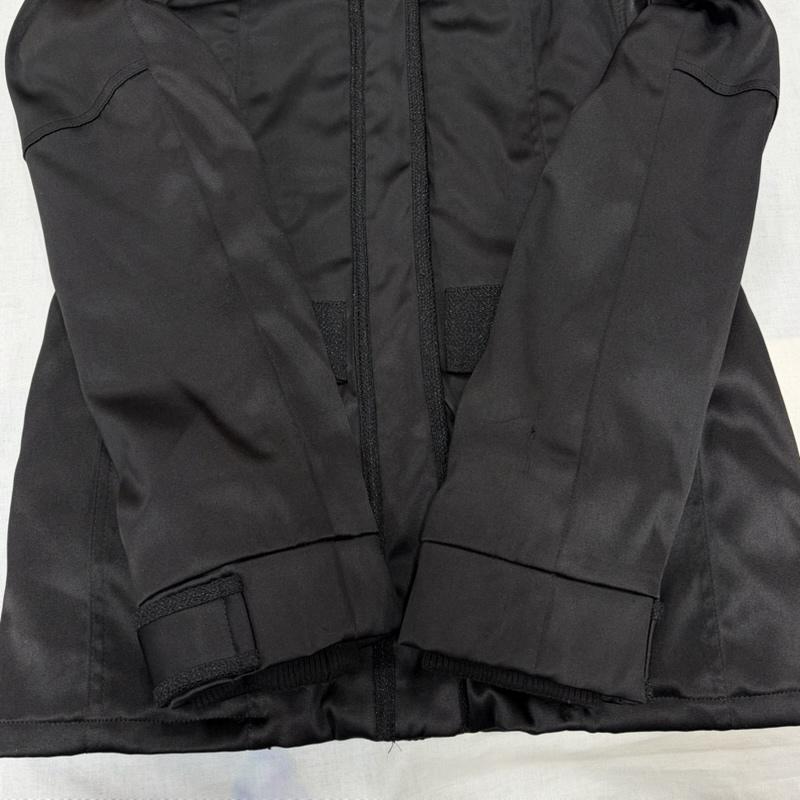 レディー Rady ジャケット、上着 ジャンパー、ブルゾン ジップアップ フード ジャケット コート ファー ライナー付 ラメ ビジューボタン S 無地 黒 / ブラック / black レディース USED 古着 中古 50167844