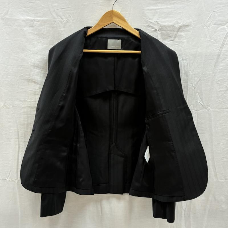 セオリーリュクス theory luxe スーツ スーツ ストライプ シングル 2B テーラード ジャケット ブレザー フレア スラックス セットアップ パンツ スーツ 42 40 - レディース USED 古着 中古 50167849