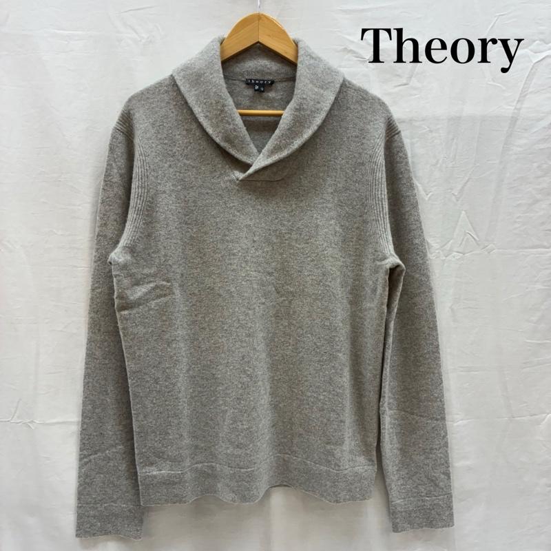セオリー theory ニット、セーター 長袖 カシミヤ 100% メランジ ショールカラー ニット セーター L レディース USED 古着 中古 50167852