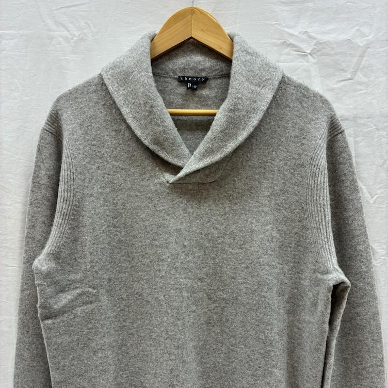 セオリー theory ニット、セーター 長袖 カシミヤ 100% メランジ ショールカラー ニット セーター L レディース USED 古着 中古 50167852