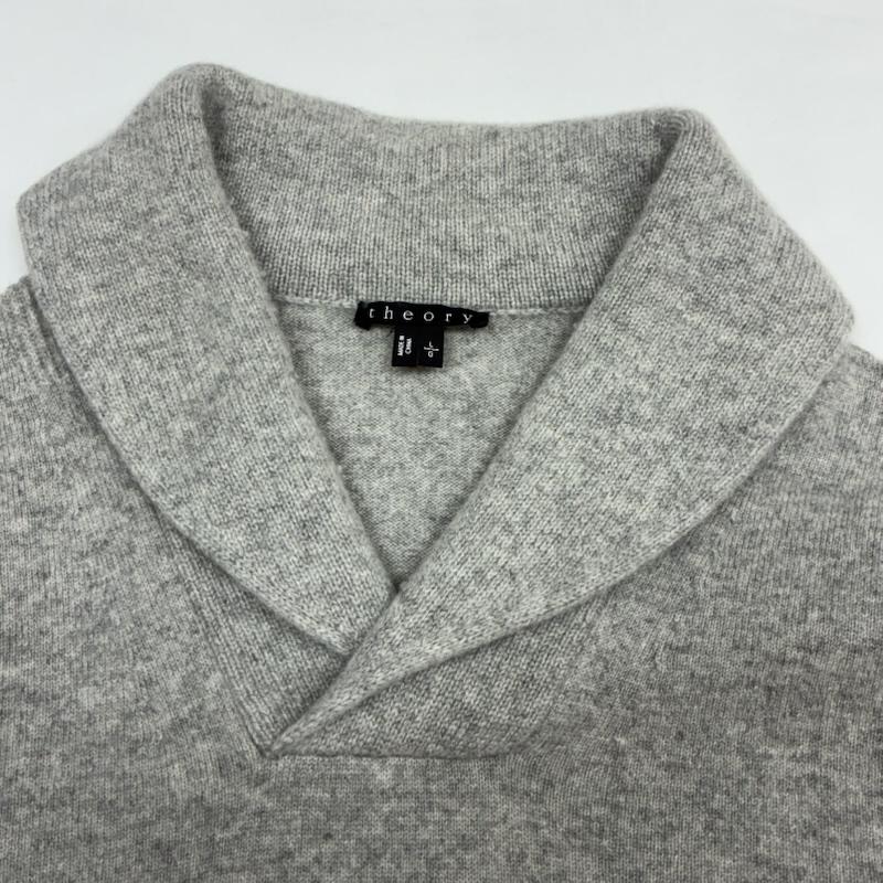 セオリー theory ニット、セーター 長袖 カシミヤ 100% メランジ ショールカラー ニット セーター L レディース USED 古着 中古 50167852