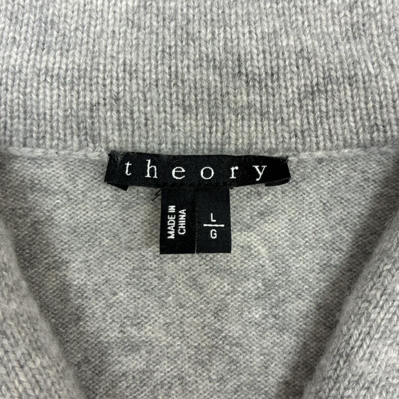 セオリー theory ニット、セーター 長袖 カシミヤ 100% メランジ ショールカラー ニット セーター L レディース USED 古着 中古 50167852