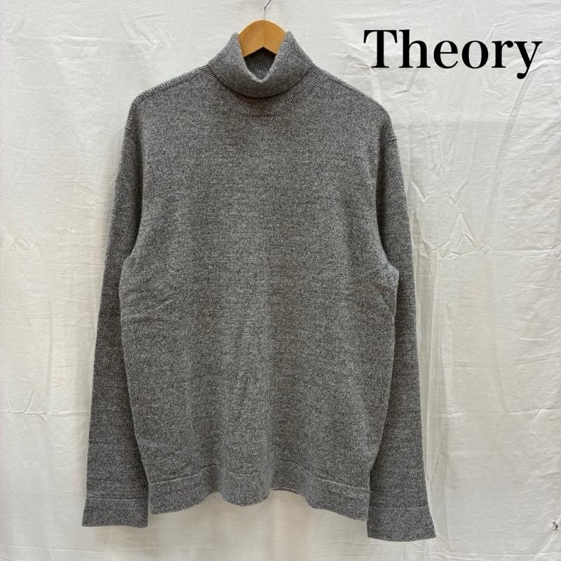 セオリー theory ニット、セーター 長袖 カシミヤ 100% メランジ ハイネック タートルネック ニット セーター L レディース USED 古着 中古 50167853