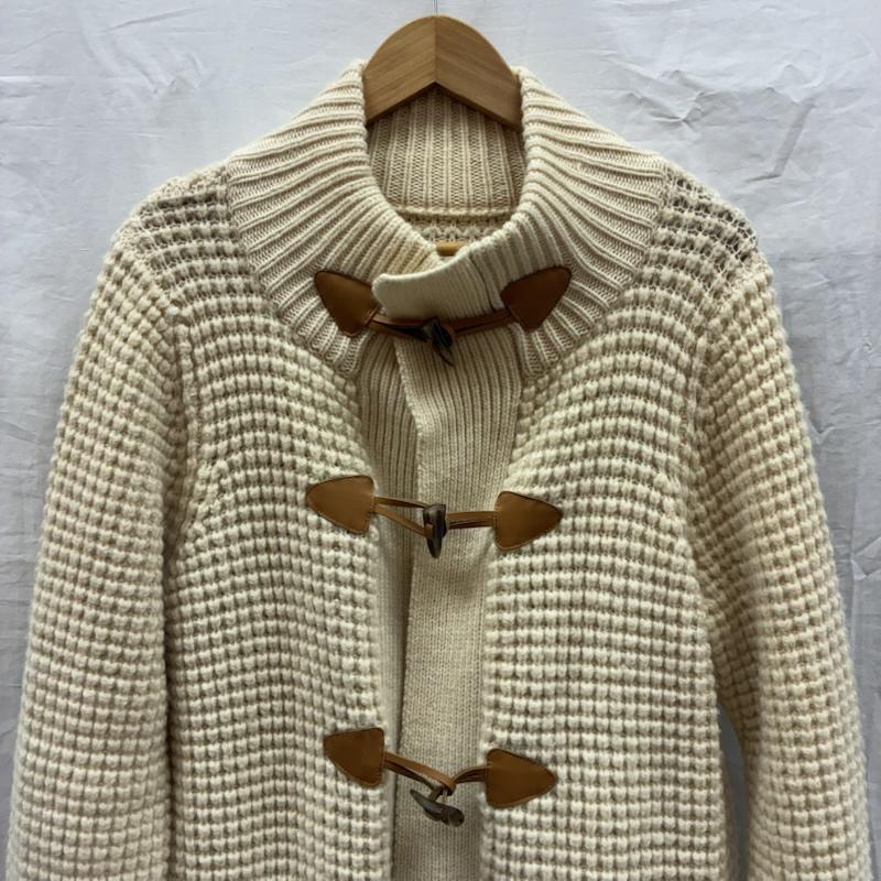 セオリーリュクス theory luxe コート コート一般 ワッフル ウール トグルボタン ダッフル コート ニット カーディガン カーフレザー 38 レディース USED 古着 中古 50167855