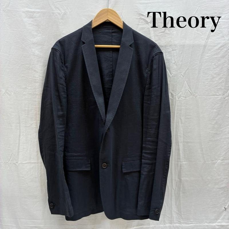 セオリー theory ジャケット、上着 ジャケット、ブレザー リネン レーヨン ストレッチ 2B テーラード ジャケット サマー ブレザー 42 メンズ USED 古着 中古 50167858