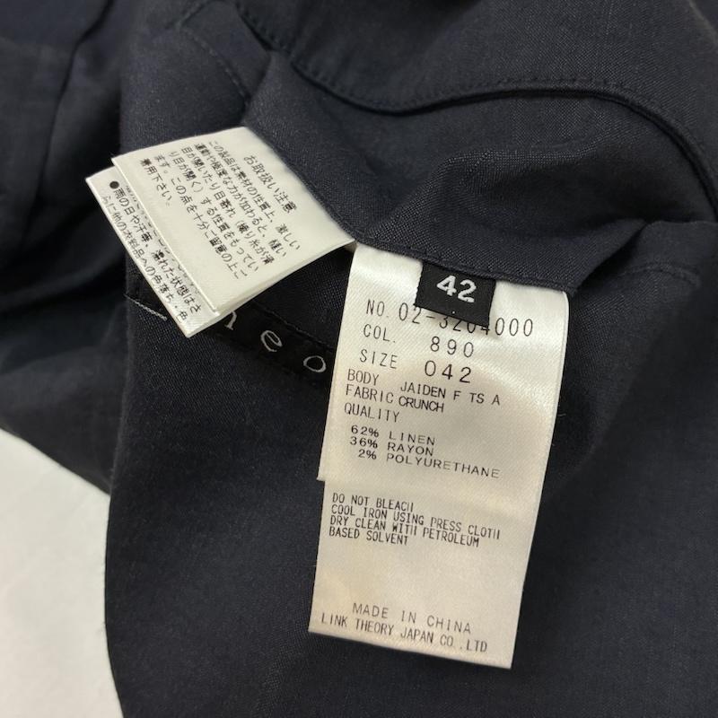 セオリー theory ジャケット、上着 ジャケット、ブレザー リネン レーヨン ストレッチ 2B テーラード ジャケット サマー ブレザー 42 メンズ USED 古着 中古 50167858