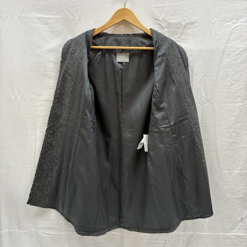 セオリーリュクス theory luxe コート コート一般 ノーカラー フリンジ パイピング ラメ コート 38 レディース USED 古着 中古 50167859