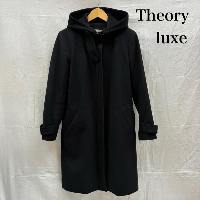 セオリーリュクス theory luxe コート コート一般 フーデッド ウール コート チンスト 比翼 ジップ 38 レディース USED 古着 中古 50167861