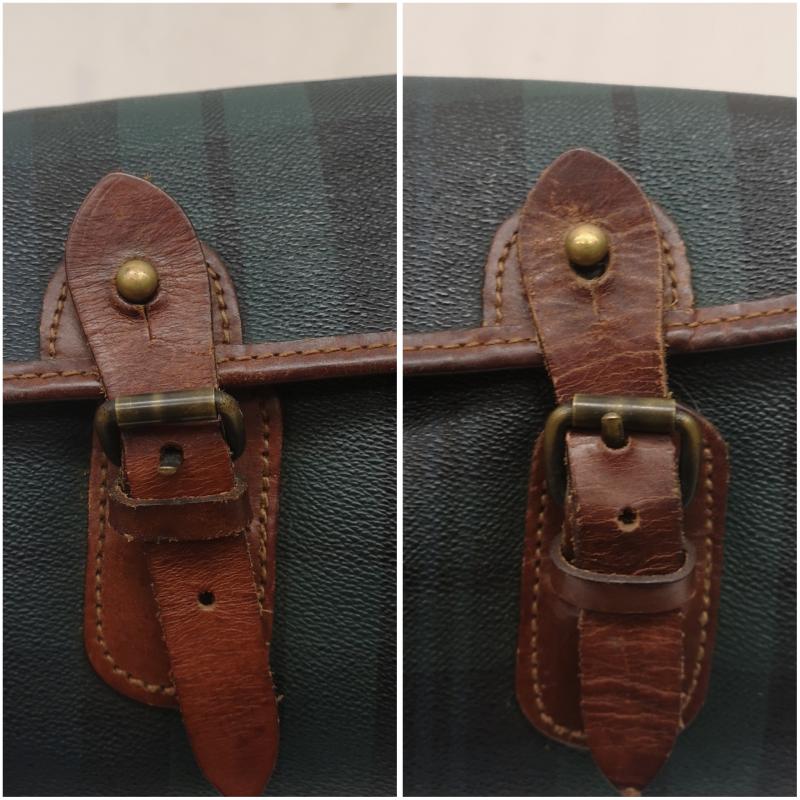 ポロラルフローレン POLO RALPH LAUREN ショルダーバッグ ショルダーバッグ 90s ショルダーバッグ チェック柄 PVC レザー - メンズ USED 古着 中古 50167862