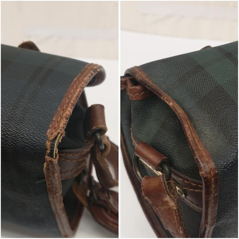 ポロラルフローレン POLO RALPH LAUREN ショルダーバッグ ショルダーバッグ 90s ショルダーバッグ チェック柄 PVC レザー - メンズ USED 古着 中古 50167862