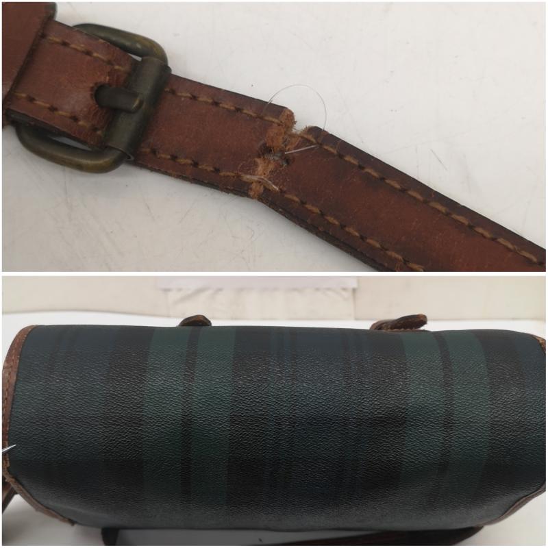 ポロラルフローレン POLO RALPH LAUREN ショルダーバッグ ショルダーバッグ 90s ショルダーバッグ チェック柄 PVC レザー - メンズ USED 古着 中古 50167862
