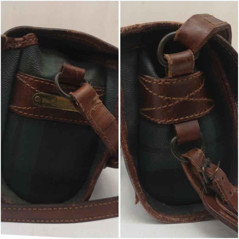 ポロラルフローレン POLO RALPH LAUREN ショルダーバッグ ショルダーバッグ 90s ショルダーバッグ チェック柄 PVC レザー - メンズ USED 古着 中古 50167862