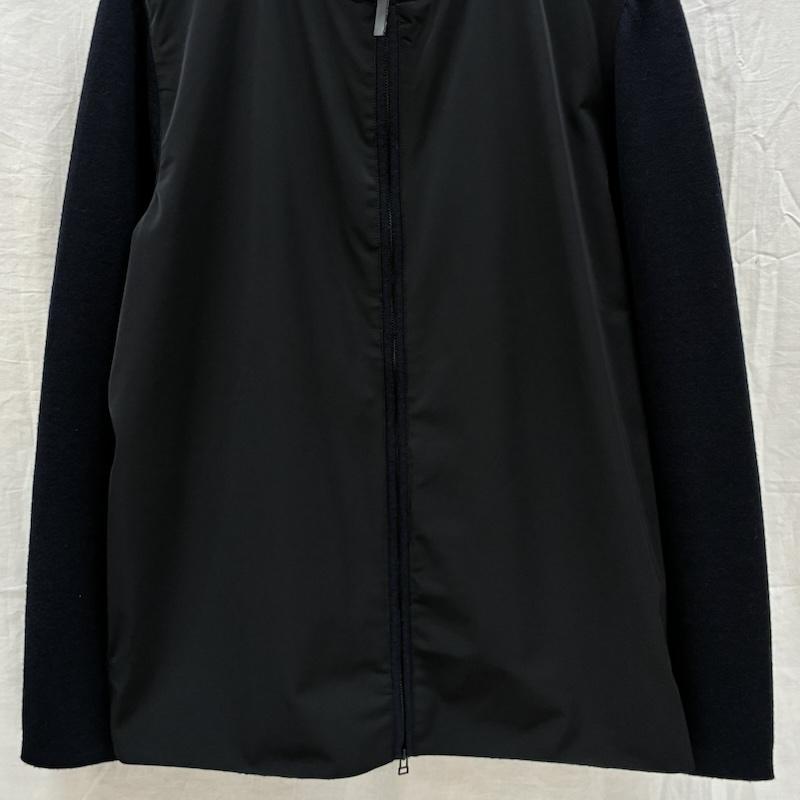 セオリー theory ジャケット、上着 ジャンパー、ブルゾン ナイロン ニット コンビ ボンバー ジャケット ダブルジップ ブルゾン L メンズ USED 古着 中古 50167865