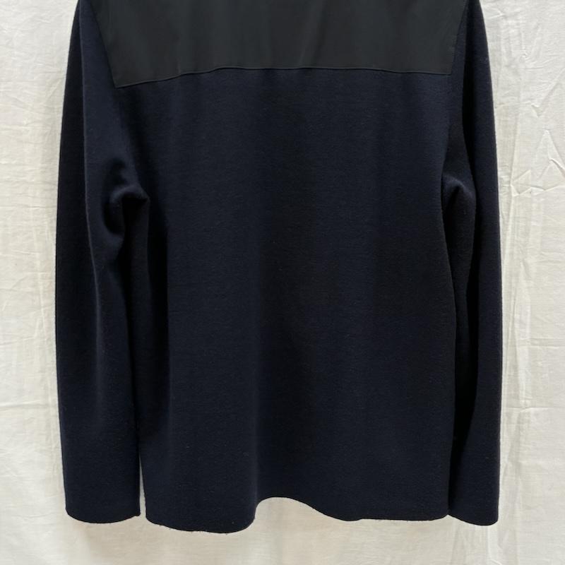 セオリー theory ジャケット、上着 ジャンパー、ブルゾン ナイロン ニット コンビ ボンバー ジャケット ダブルジップ ブルゾン L メンズ USED 古着 中古 50167865