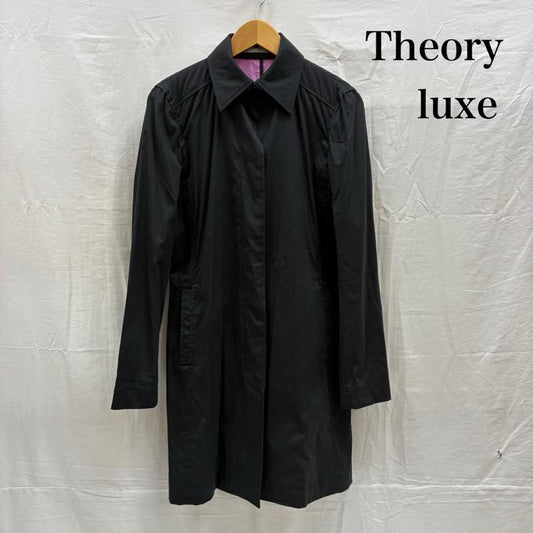 セオリーリュクス theory luxe コート コート一般 コットン ナイロン ストレッチ 比翼 ステンカラー コート 40 レディース USED 古着 中古 50167867