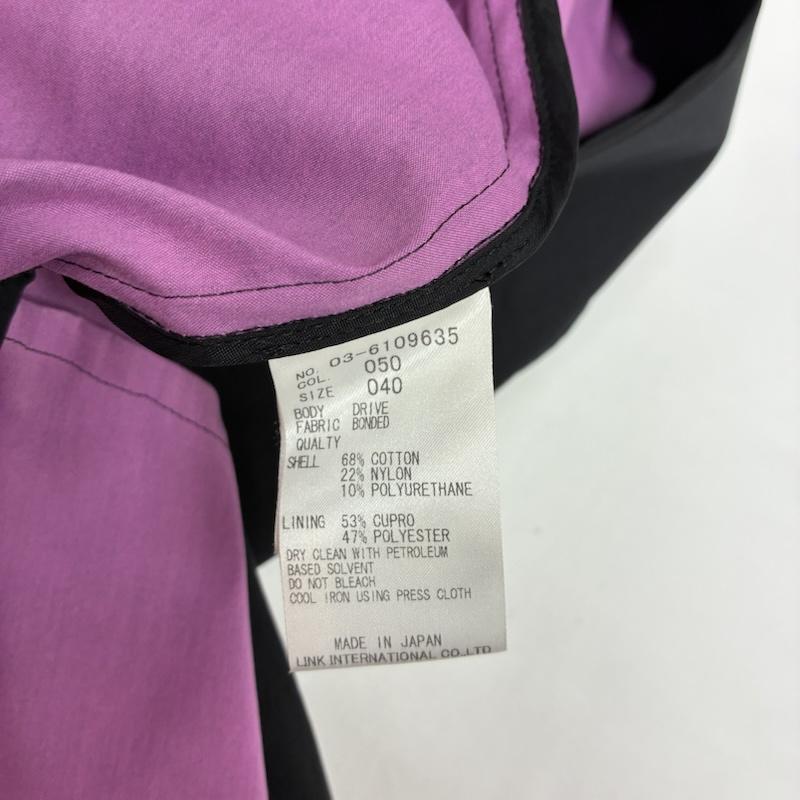 セオリーリュクス theory luxe コート コート一般 コットン ナイロン ストレッチ 比翼 ステンカラー コート 40 レディース USED 古着 中古 50167867