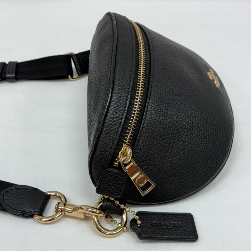 コーチ COACH ウエストバッグ ウエストバッグ 39939 ポリッシュド ペブル レザー シボ革 クロスボディ ウエスト バッグ ゴールド金具 - レディース USED 古着 中古 50167872