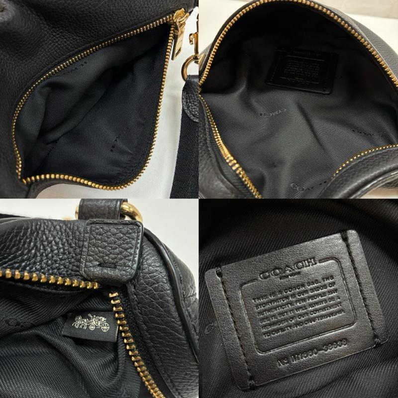 コーチ COACH ウエストバッグ ウエストバッグ 39939 ポリッシュド ペブル レザー シボ革 クロスボディ ウエスト バッグ ゴールド金具 - レディース USED 古着 中古 50167872