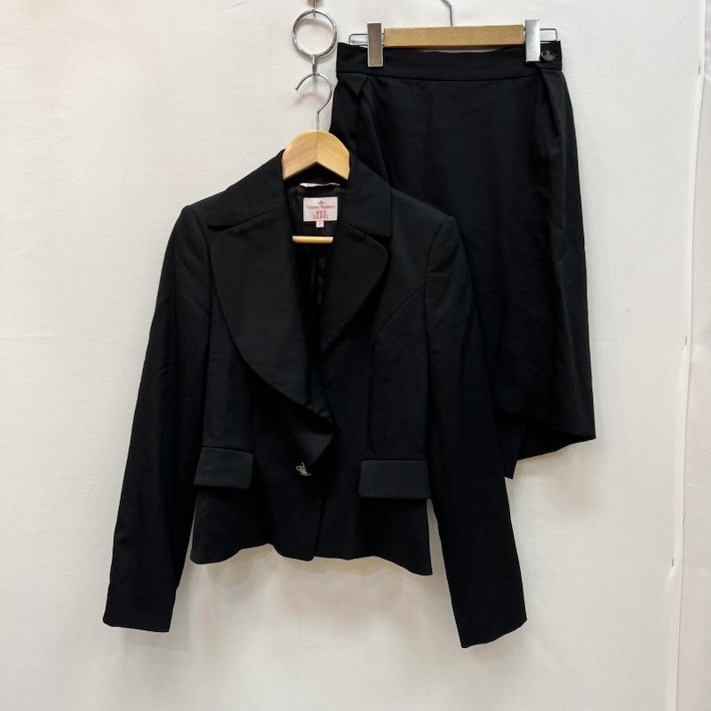 ヴィヴィアン ウエストウッド レッドレーベル Vivienne Westwood red label ジャケット、上着 ジャケット、ブレザー ラブジャケット アシンメトリースカート セットアップ M 黒 / ブラック / black レディース USED 古着 中古 50167879