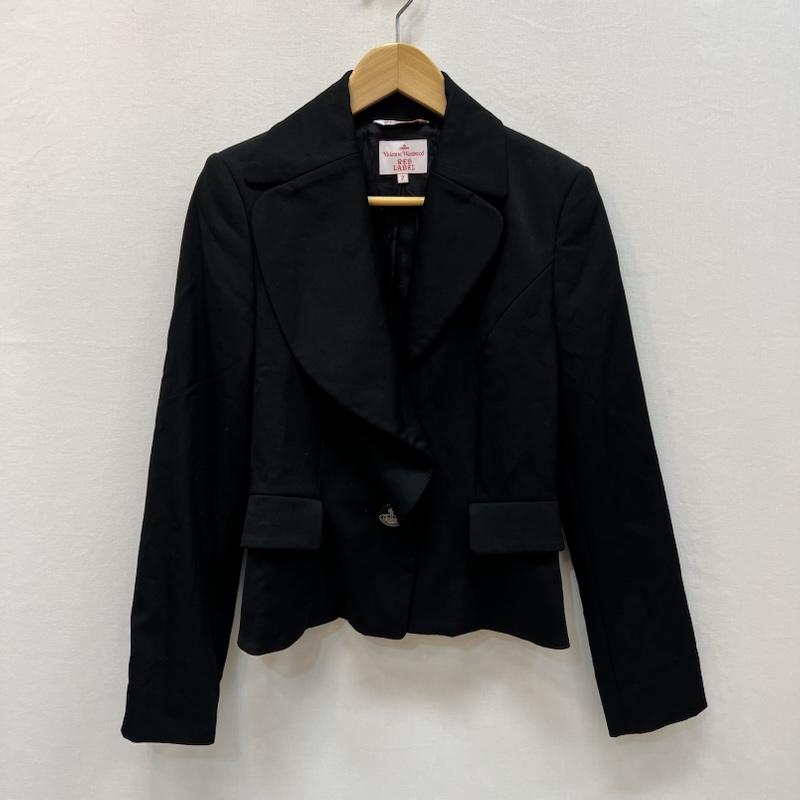 ヴィヴィアン ウエストウッド レッドレーベル Vivienne Westwood red label ジャケット、上着 ジャケット、ブレザー ラブジャケット アシンメトリースカート セットアップ M 黒 / ブラック / black レディース USED 古着 中古 50167879