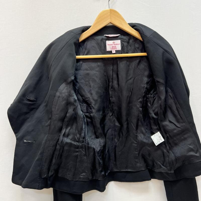 ヴィヴィアン ウエストウッド レッドレーベル Vivienne Westwood red label ジャケット、上着 ジャケット、ブレザー ラブジャケット アシンメトリースカート セットアップ M 黒 / ブラック / black レディース USED 古着 中古 50167879