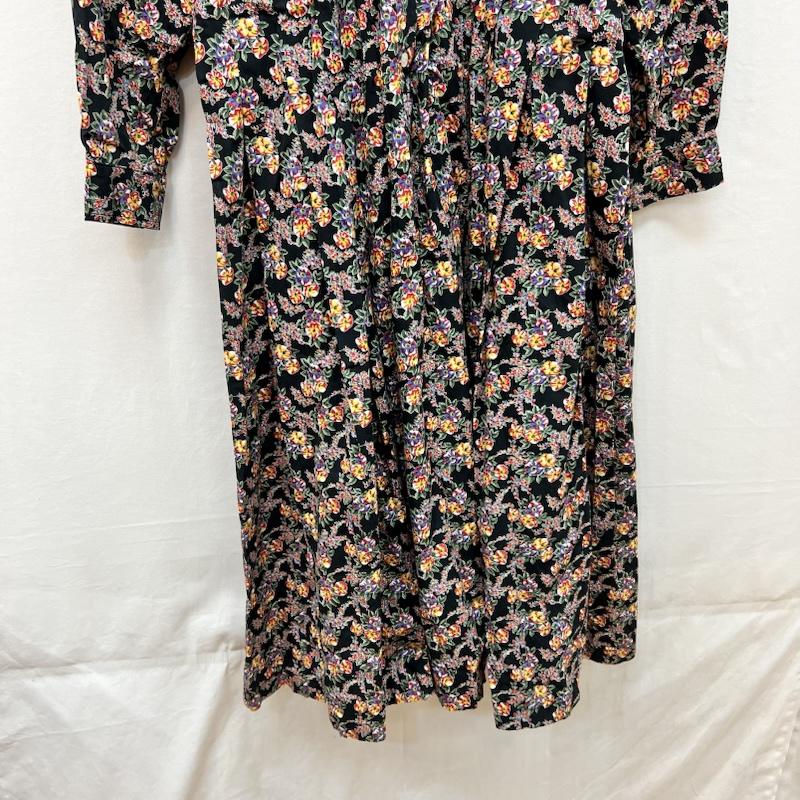ケンゾー KENZO ワンピース ロングスカート Composition by kenzo 花柄 ワンピース ヴィンテージ 38 黒 / ブラック / black レディース USED 古着 中古 50167882