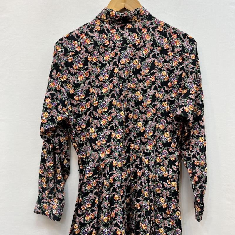 ケンゾー KENZO ワンピース ロングスカート Composition by kenzo 花柄 ワンピース ヴィンテージ 38 黒 / ブラック / black レディース USED 古着 中古 50167882