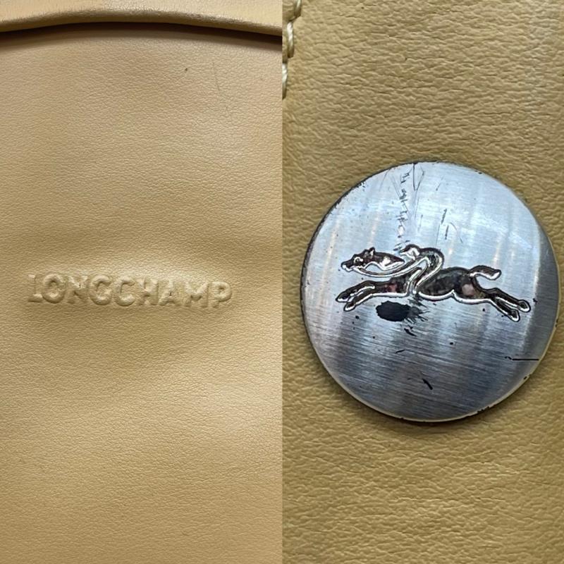 ロンシャン LONGCHAMP ハンドバッグ ハンドバッグ ロゴ入り スタッズ レザ－ ハンドバッグ - ベージュ / ベージュ / beige レディース USED 古着 中古 50167884