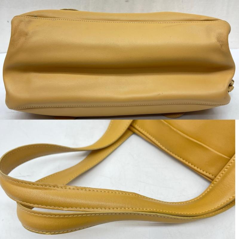 ロンシャン LONGCHAMP ハンドバッグ ハンドバッグ ロゴ入り スタッズ レザ－ ハンドバッグ - ベージュ / ベージュ / beige レディース USED 古着 中古 50167884