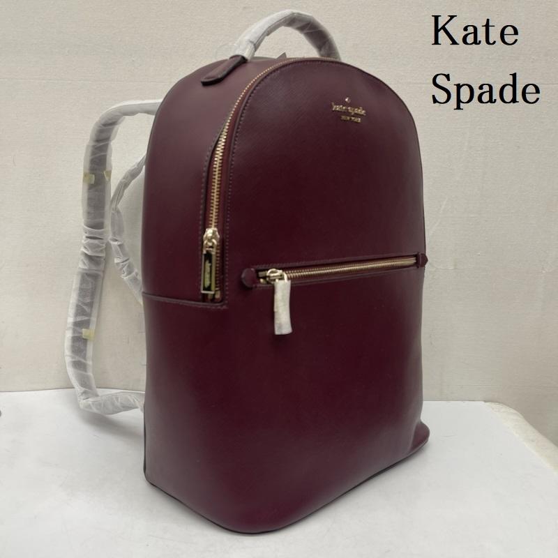 ケイトスペード Kate Spade リュックサック、デイパック リュックサック、デイバッグ ペリー ラージ レザー バックパック リュック - ボルドー / ボルドー / レディース USED 古着 中古 50167885