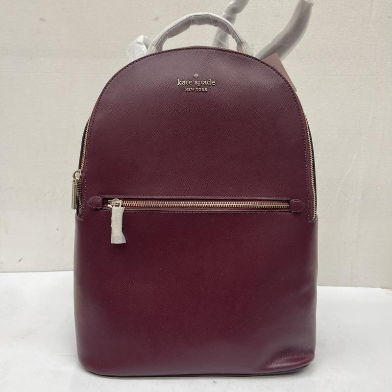 ケイトスペード Kate Spade リュックサック、デイパック リュックサック、デイバッグ ペリー ラージ レザー バックパック リュック - ボルドー / ボルドー / レディース USED 古着 中古 50167885