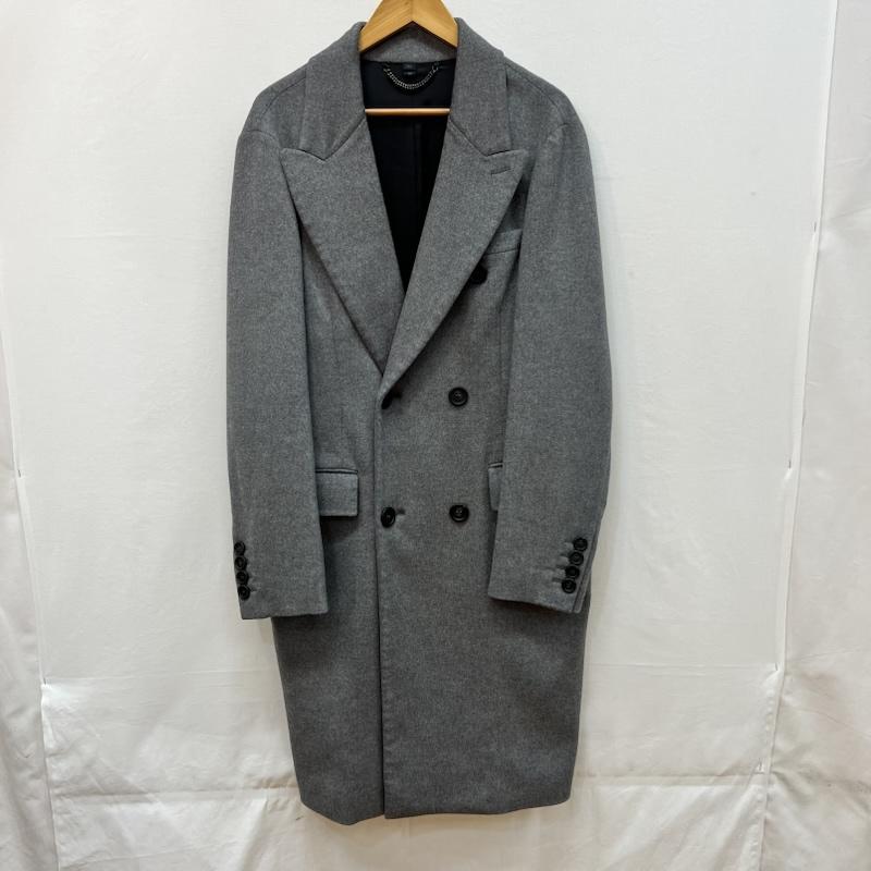 バーバリープローサム Burberry Prorsum コート コート一般 カシミヤ混 ダブル チェスター ロングコート 50 灰 / グレー / gray メンズ USED 古着 中古 50167887