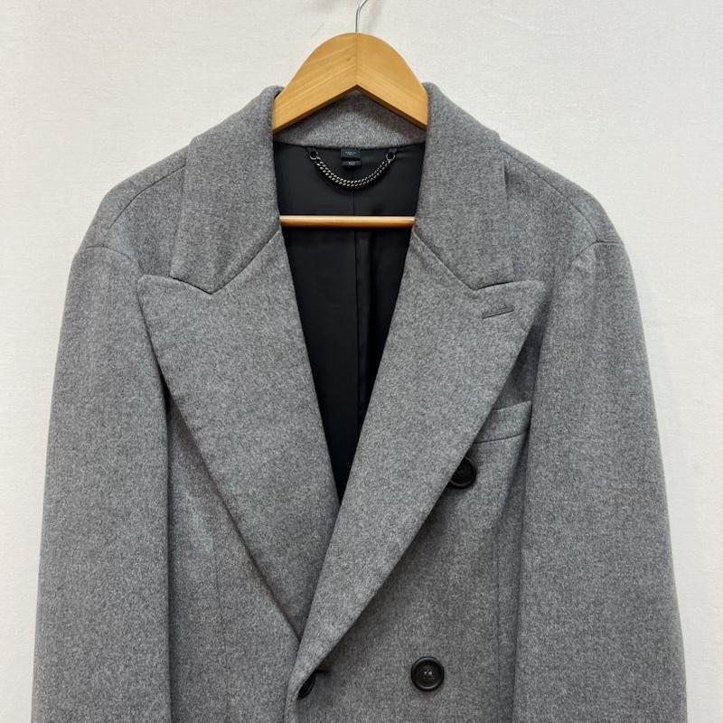 バーバリープローサム Burberry Prorsum コート コート一般 カシミヤ混 ダブル チェスター ロングコート 50 灰 / グレー / gray メンズ USED 古着 中古 50167887