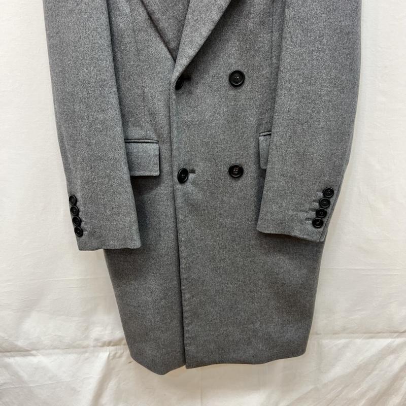バーバリープローサム Burberry Prorsum コート コート一般 カシミヤ混 ダブル チェスター ロングコート 50 灰 / グレー / gray メンズ USED 古着 中古 50167887