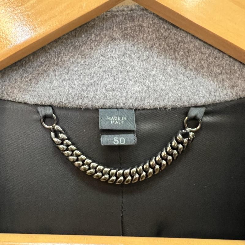 バーバリープローサム Burberry Prorsum コート コート一般 カシミヤ混 ダブル チェスター ロングコート 50 灰 / グレー / gray メンズ USED 古着 中古 50167887
