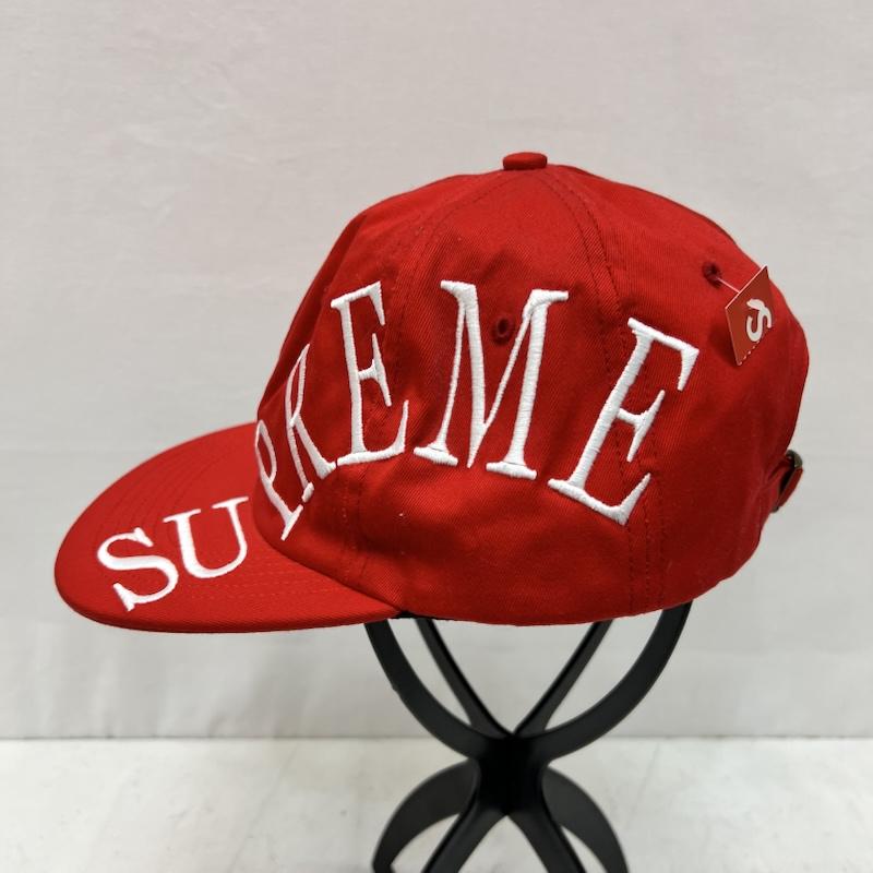 シュプリーム Supreme 帽子 キャップ 18ss Side Arc 6-Panel サイドロゴ FREE 赤 / レッド / red メンズ USED 古着 中古 50167889