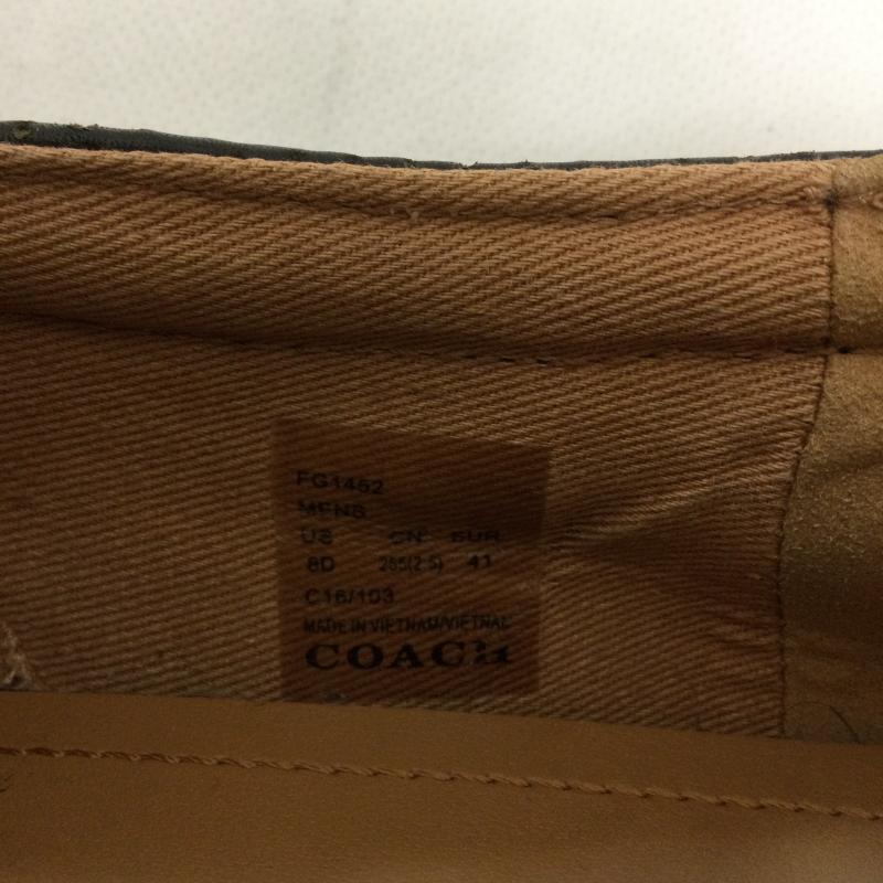 コーチ COACH スリッポン スリッポン COACH コーチ FG1452 レザースリッポン 25.5cm 黒 / ブラック / black メンズ USED 古着 中古 50167892