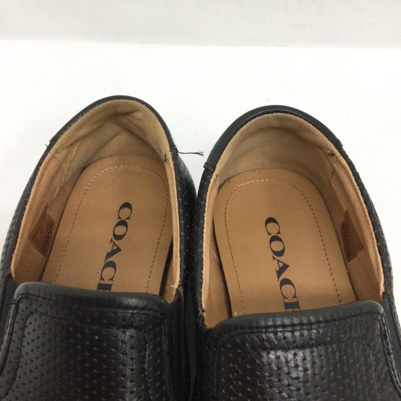 コーチ COACH スリッポン スリッポン COACH コーチ FG1452 レザースリッポン 25.5cm 黒 / ブラック / black メンズ USED 古着 中古 50167892