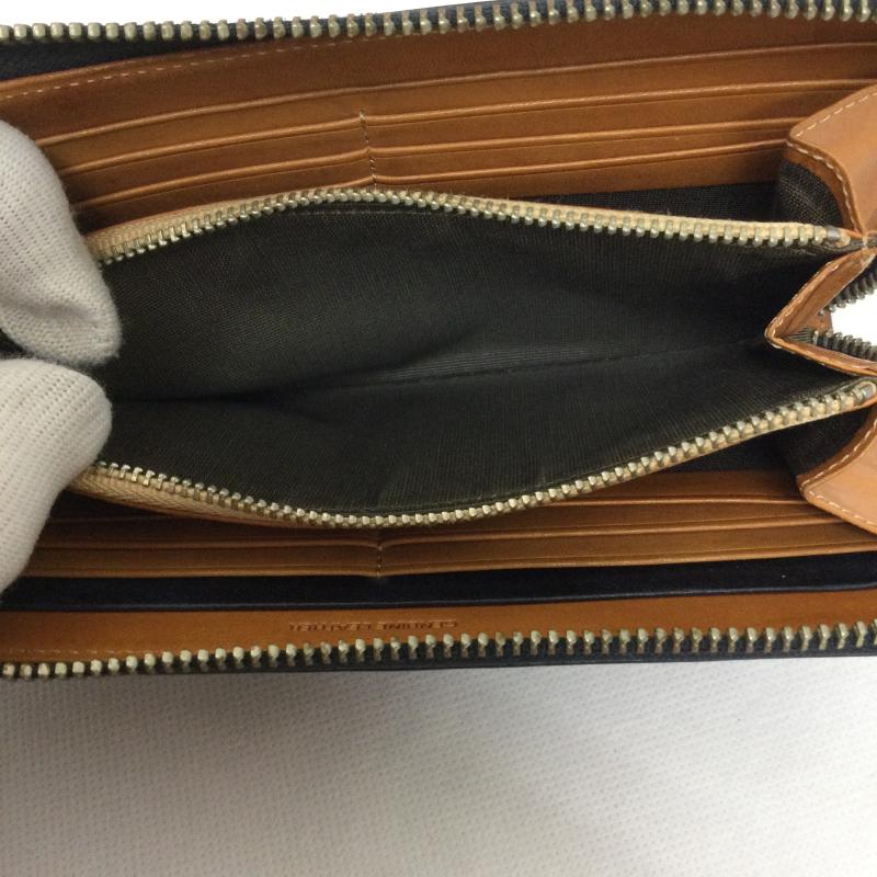 ポールスミス Paul Smith 財布 長財布 paul smith 財布 ラウンドジップ　長財布 - 無地 黒 / ブラック / black メンズ USED 古着 中古 50167896